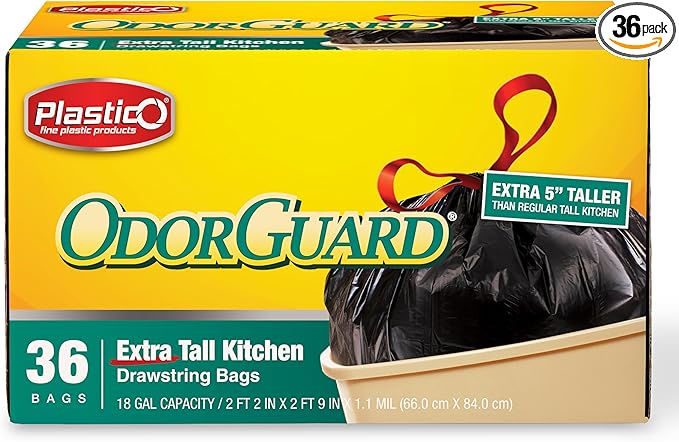Plastico Extra Tall Kitchen Trash Bags by Plastico