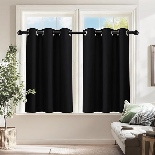 PONY DANCE Cafe Curtains 24 inch Length by PONYDANCE