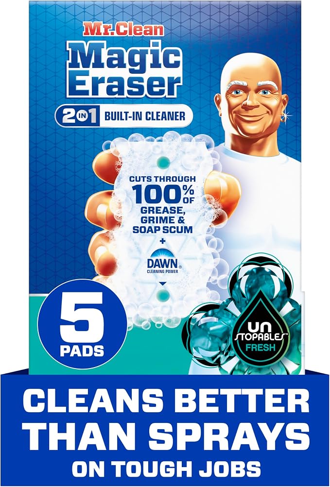 Mr. Clean Magic Eraser Foaming Sponge, All Purpose Cleaner, Dawn Cleaning Power by MrClean