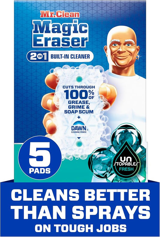 Mr. Clean Magic Eraser Foaming Sponge, All Purpose Cleaner, Dawn Cleaning Power by MrClean