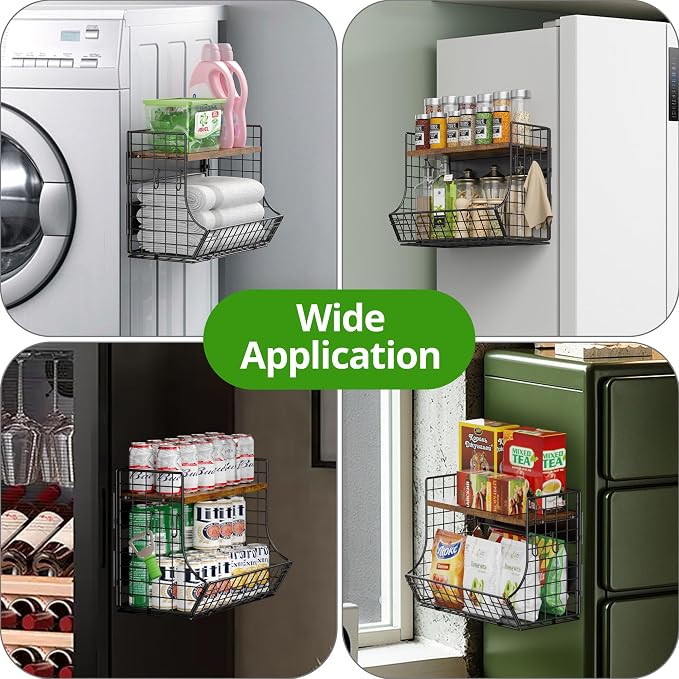 2 Pack Magnetic Shelf for Fridge - Image 5