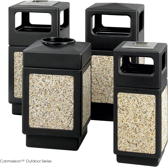 Safco Canmeleon Trash Can, 30 Gallons, Indoor and Outdoor Use, Durable & - Image 3