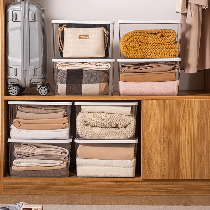4-Piece Set, Plastic Storage Bin - Image 5