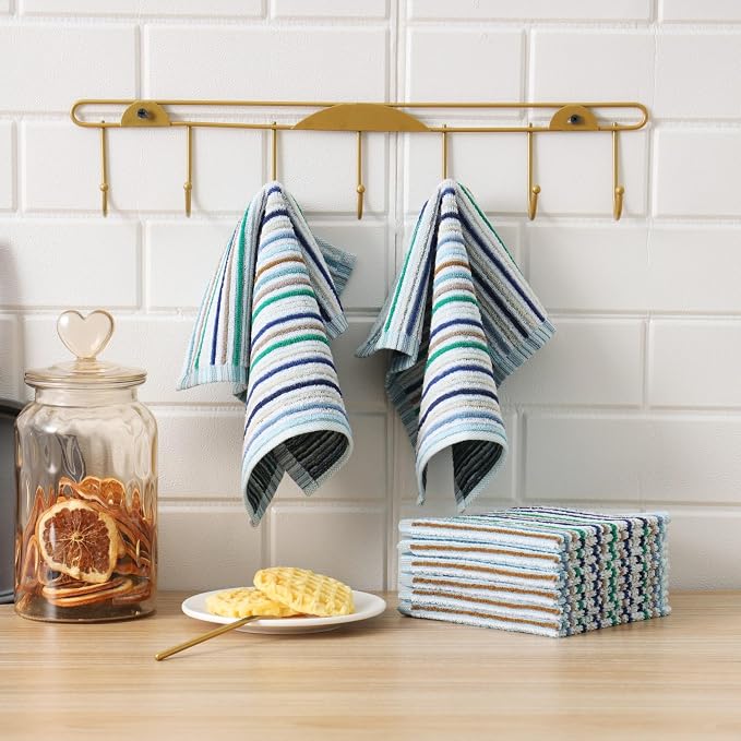 Oeleky Kitchen Dishcloths for Washing Dishes, Ultra Absorbent Dish Rags - Image 6