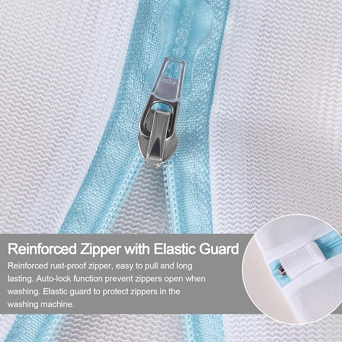 Polecasa 2Pcs 24 x 24 Inches Extra Durable Fine Mesh Laundry Bags - Image 4