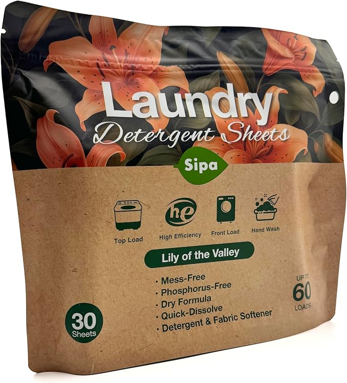 Pack of 5 SIPA Laundry Detergent Sheets Bag - Image 2