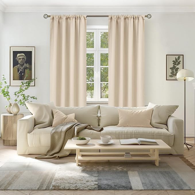 BGment Champagne Blackout Curtains - Image 2