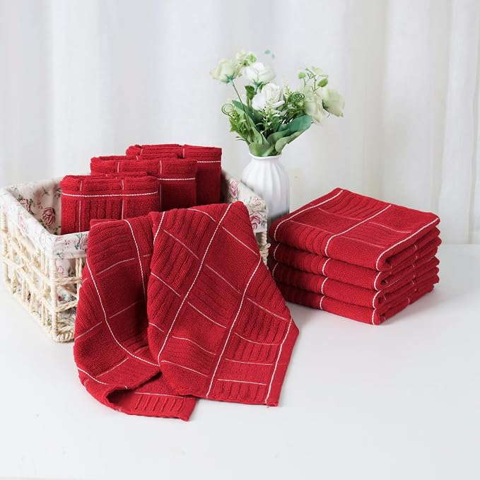 Glynniss Kitchen Towels and Dishcloths Set, Four Kitchen Dish Towels 16x26 - Image 7