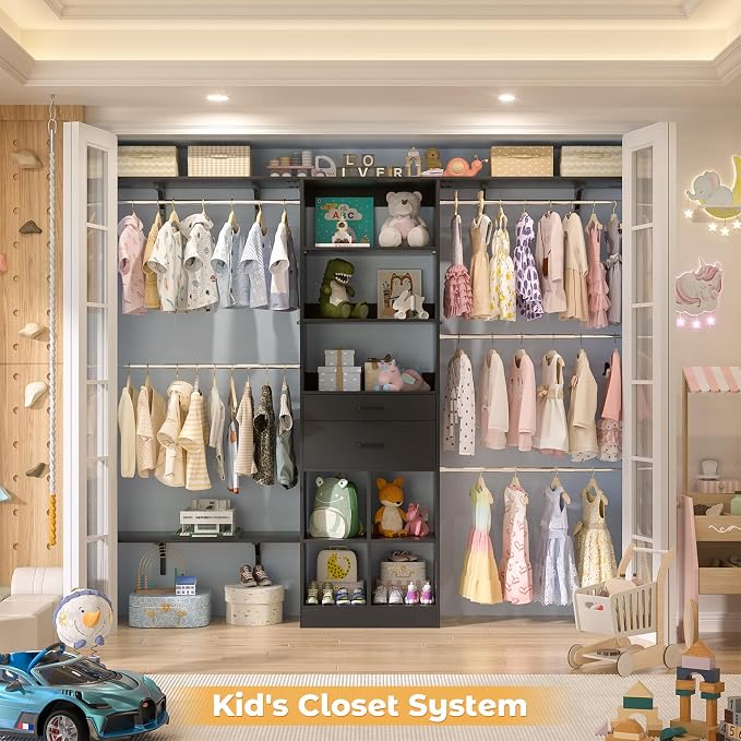Closet System - 4.75-8FT Closet Organizer System - Image 4