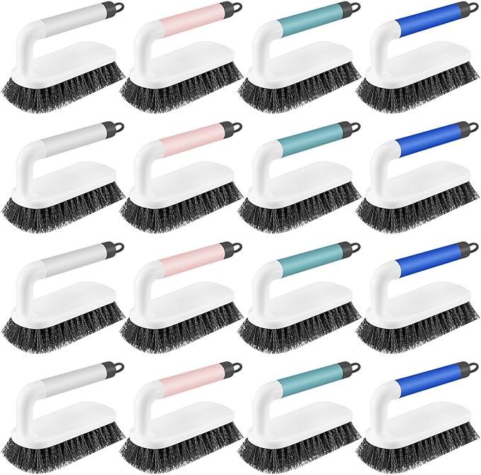 16 Pack Scrub Brush Heavy Duty Cleaning Brushes by Teenyyou