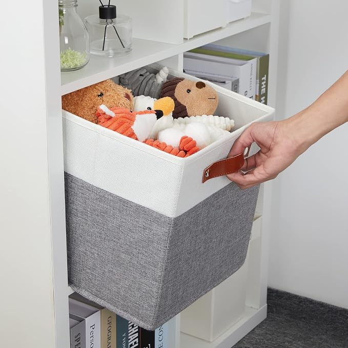 DULLEMELO Storage Cubes 12 inch, Collapsible Sturdy Cube Storage Bins - Image 6