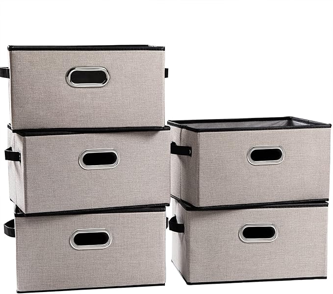 PRANDOM Large Fodable Storage Bins by Prandom