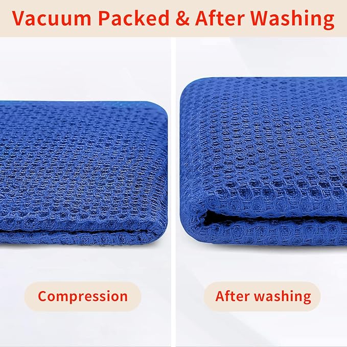 Homaxy 100% Cotton Waffle Weave Kitchen Dish Cloths, Ultra Soft Absorbent Quick - Image 7