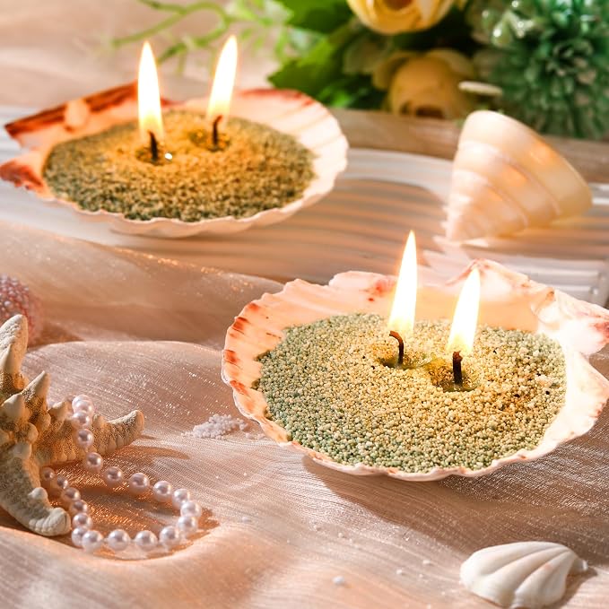 MTLEE Candle Sand 3.3 lb DIY Pearled Candle Making Kit Included 20 Pcs Wicks - Image 2