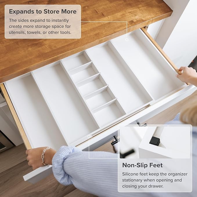 KitchenEdge Adjustable Kitchen Drawer Organizer - Image 5