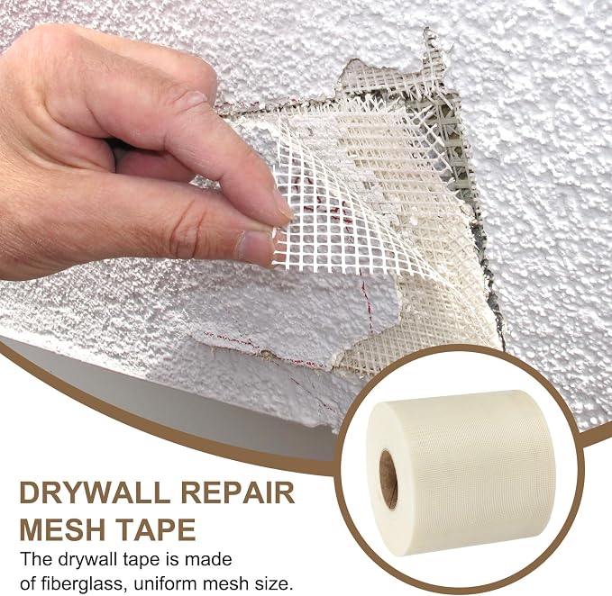 PATIKIL Drywall Repair Mesh Tape, 8 inch x 328 ft Fiberglass Repair Patch - Image 5