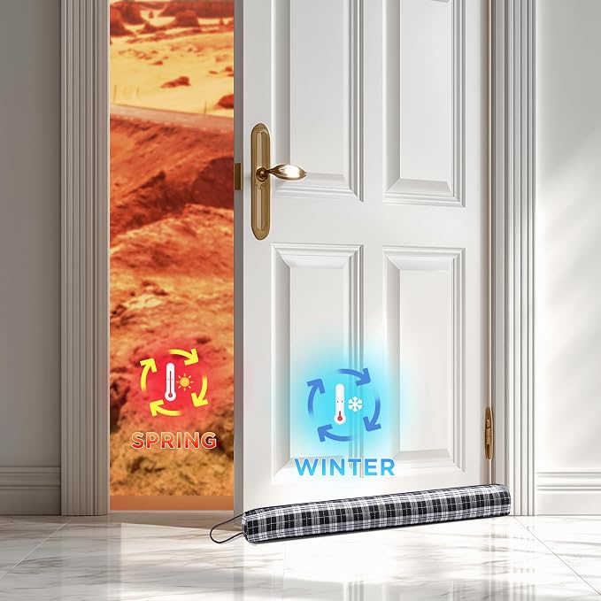 Sunolga 38" Door Draft Stopper Blocks Hot and Cold Air - Image 8