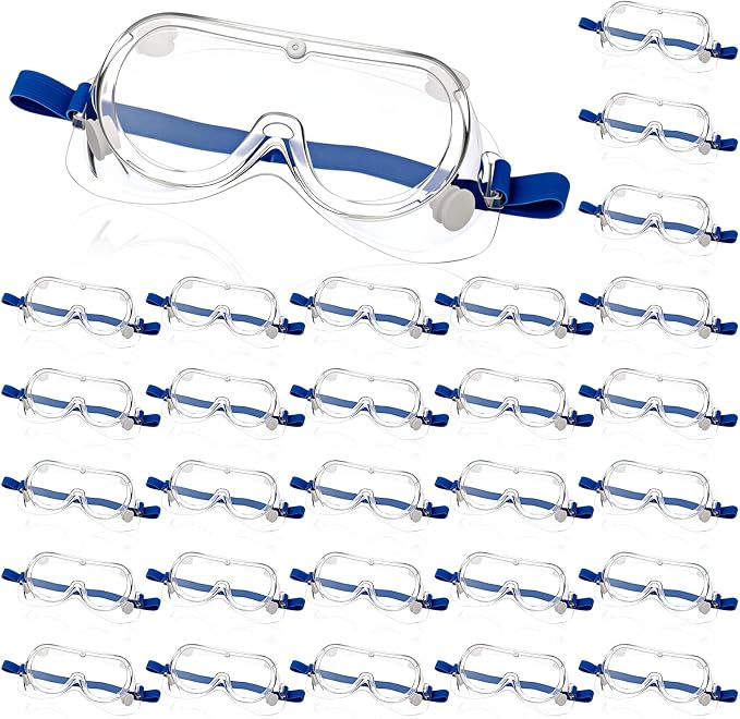 Yunsailing Protective Safety Goggles Lab Over Glasses Clear Anti Fog Eye by Yunsailing