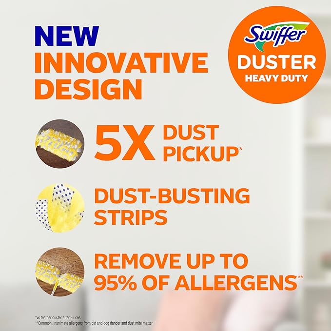 Swiffer Duster Kit with 6 ft Super Extendable Handle, Heavy Duty Starter Kit - Image 2