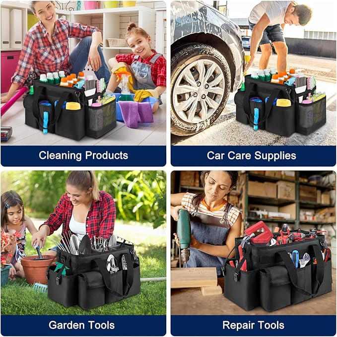 Cleaning Caddy, Cleaning Bag for Housekeepers, Cleaning Supplies Organizer - Image 6
