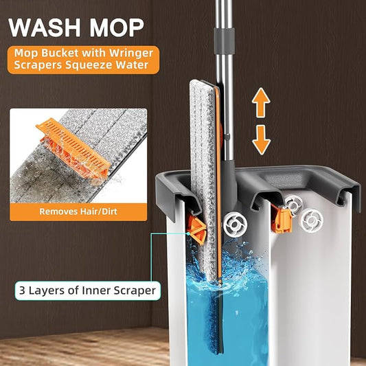 MOPALL Mop and Bucket with Wringer Set - Image 2