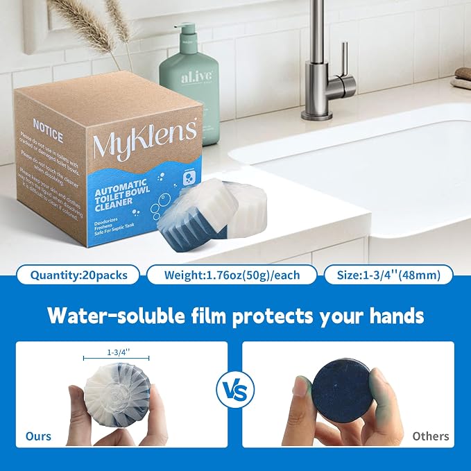 Toilet Bowl Cleaner Tablets, Automatic Toilet Tank Cleaner - Image 7