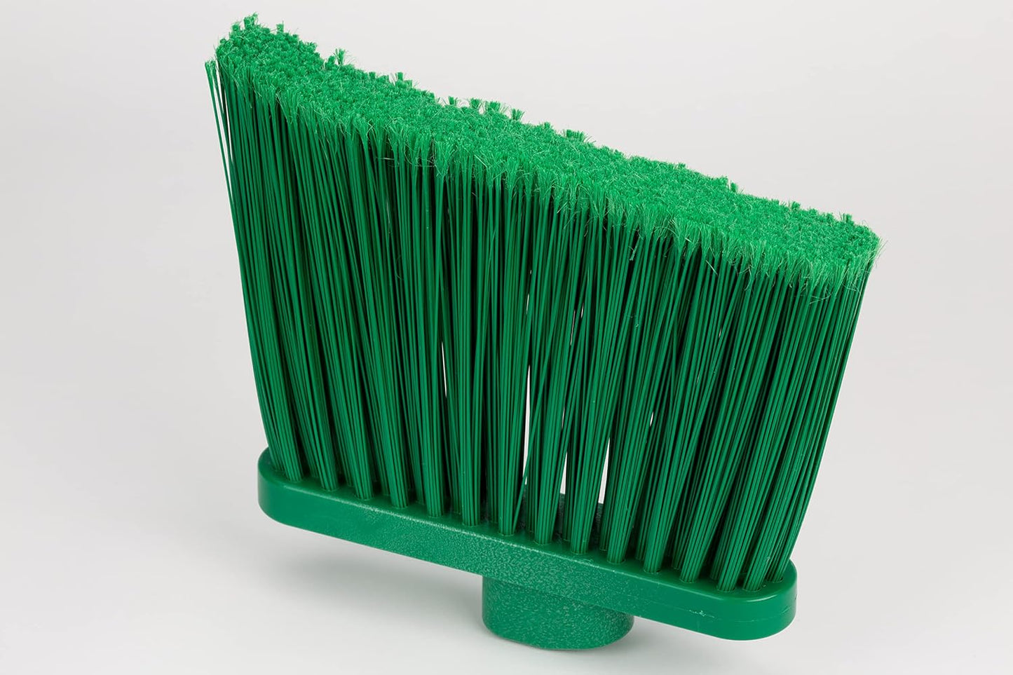 SPARTA 41083EC09 Plastic Color Coded Broom, Unflagged Bristles, Long Broom With Angled Head For Small Debris Cleaning, 56 Inches, Green