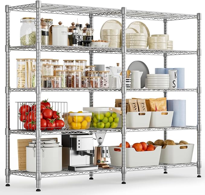 Himimi 72"W Wire Rack Shelving-2000LBS Capacity, Adjustable Storage Shelves by Himimi