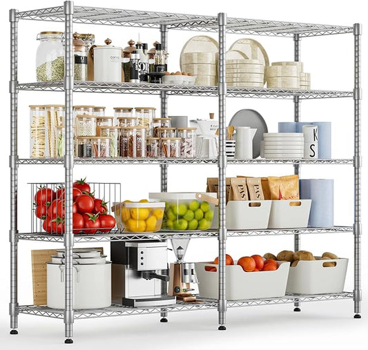 Himimi 72"W Wire Rack Shelving-2000LBS Capacity, Adjustable Storage Shelves by Himimi