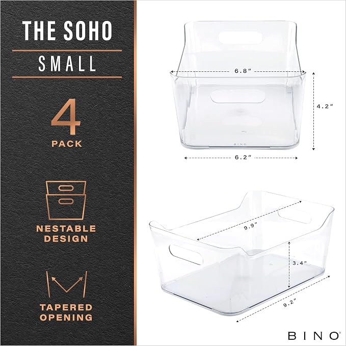 BINO | Plastic Organizer Bins, Small - Image 2
