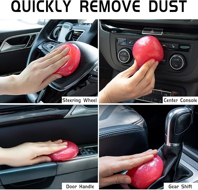 TICARVE 2Pack Cleaning Gel Car Putty Car Clean Putty Gel Auto Tools Car - Image 3