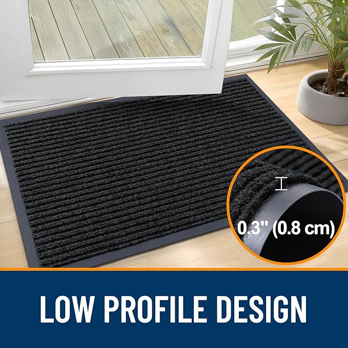 OLANLY Front Door Mat Indoor Outdoor Entrance, Waterproof Heavy Duty Doormat - Image 4