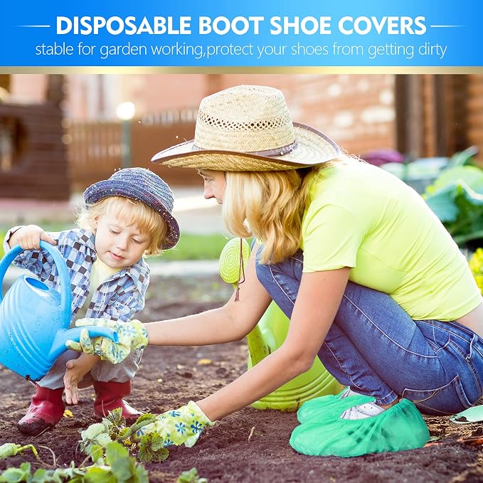Zhanmai 300 Pack Disposable Shoe Covers Non Slip Disposable Large Foot Booties - Image 5