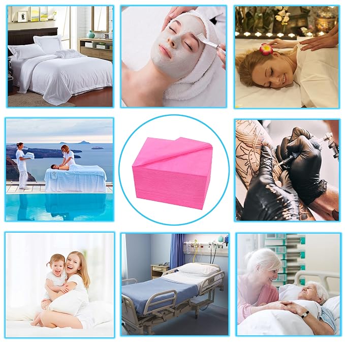 50 Pcs Disposable Bed Sheets 31" x 71" Massage Table Sheets Non Woven Fabric - Image 7
