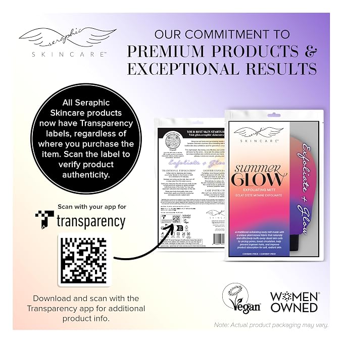 Seraphic Skincare Premium Exfoliating Mitt - Image 6