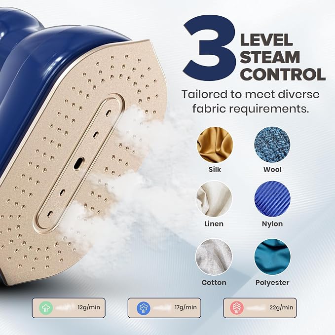 Humse Portable Steamer for Clothes – 2 in 1 Travel Steamer Iron For Clothes - Image 6