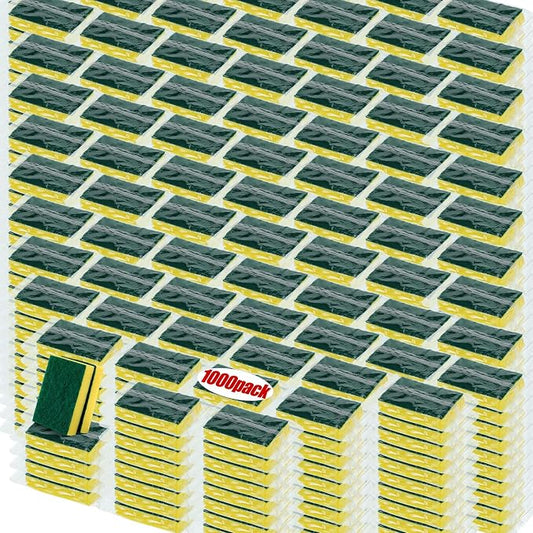 Tanlade 1000 Pcs Individually Wrapped Sponge Dishwashing Sponge Bulk Non by Tanlade