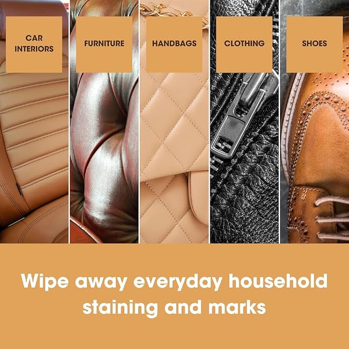 Furniture Clinic Leather Cleaning Wipes | 80 Count | Clean & Restore Leather & - Image 6