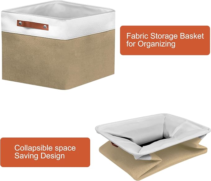 11in Open Fabric Storage Basket - Image 6