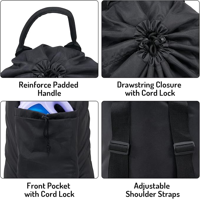 Laundry Backpack Bag, Dirty Clothes Travel Laundry Bag - Image 3