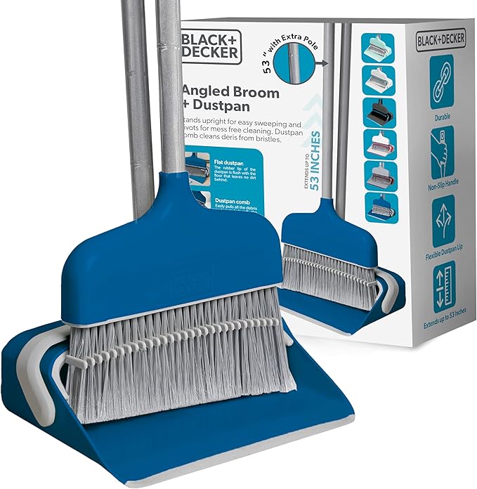 BLACK+DECKER Butler Broom & Dustpan Set by BLACKDECKER