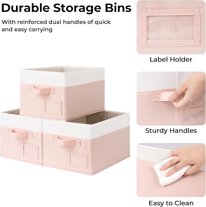 GRANNY SAYS Storage Baskets for Organizing, Fabric Storage Bins for Shelves - Image 5