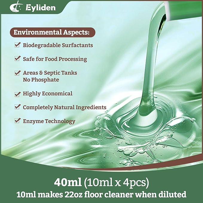Eyliden Floor Spray Mop with Bio-Enzyme Cleaner Kit | Multi-Surface Cleaner - Image 4