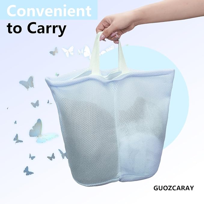 2 Pcs laundry bag with handles mesh laundry bags washing machine laundry totes - Image 5