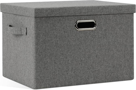 Large 17" 36 Quart Collapsible Stackable Storage Bins by GraciadecoStorage