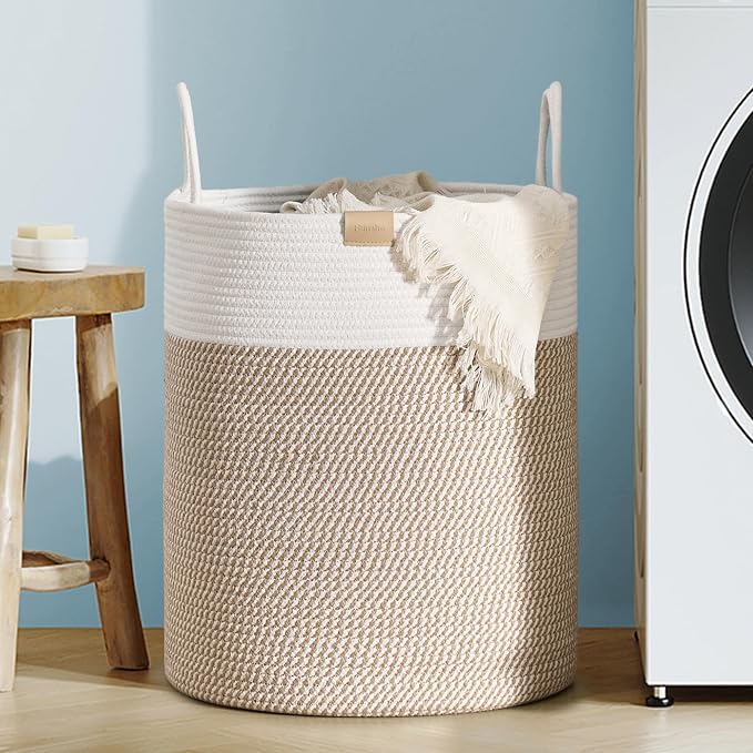 Laundry Hamper 62L, Large Laundry Basket by Nunsino