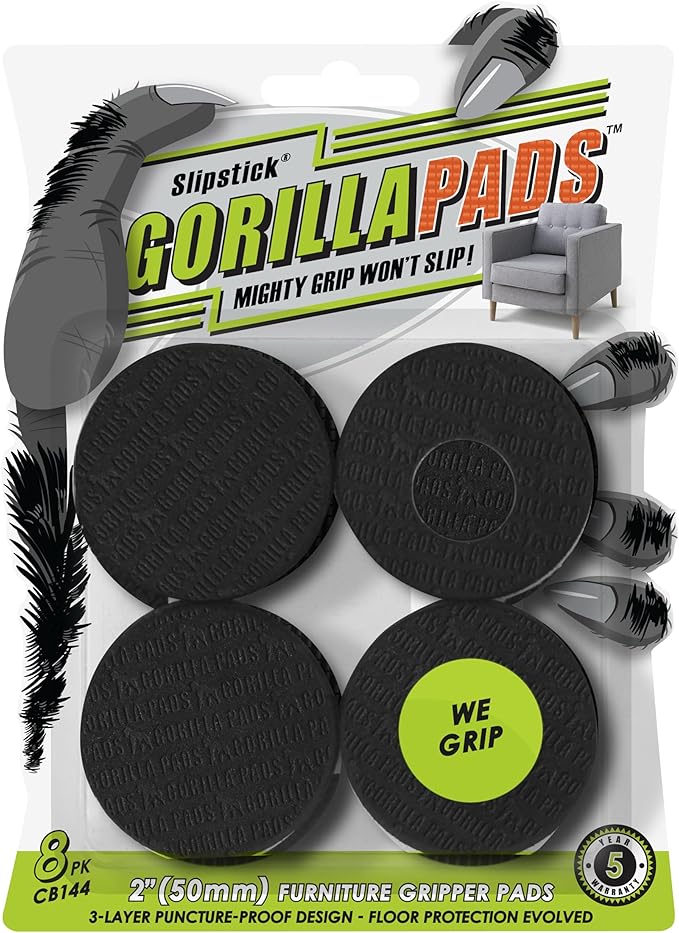 Slipstick GorillaPads CB144 Non Slip Furniture Pads/Grippers Furniture Feet by Slipstick
