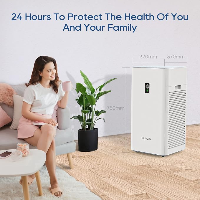 Large Room Air Purifier, H13 True HEPA, 4555 Sq.Ft Coverage, 24dB Low Noise - Image 5