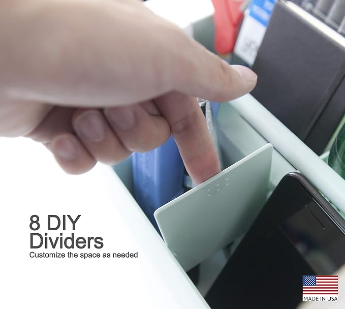 2 PACK - Portable DIY 8 Dividers Durable Plastic Tote Basket Bin Tool & Supply - Image 3