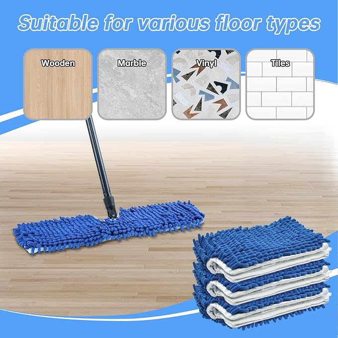 4 Pack Mop Heads Replacements Compatible - Image 7